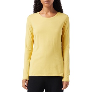 Amazon Essentials Women’s Regular-Fit Long-Sleeve Crewneck T-Shirt (Available in Plus Size)(Dark Yellow)