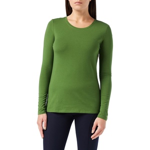 Amazon Essentials Women’s Regular-Fit Long-Sleeve Crewneck T-Shirt (Available in Plus Size)(Green)