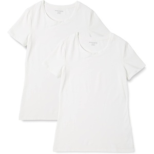 Amazon Essentials Women’s Regular-Fit Short-Sleeve Crewneck T-Shirt, Multipacks(White)
