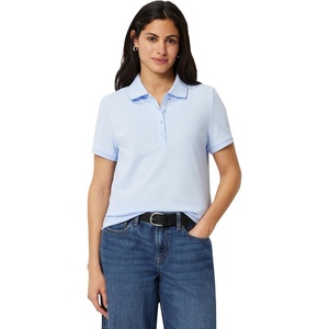 Amazon Essentials Women’s Short-Sleeve Collared Polo Shirt (Available in Plus Size)(Light Blue)