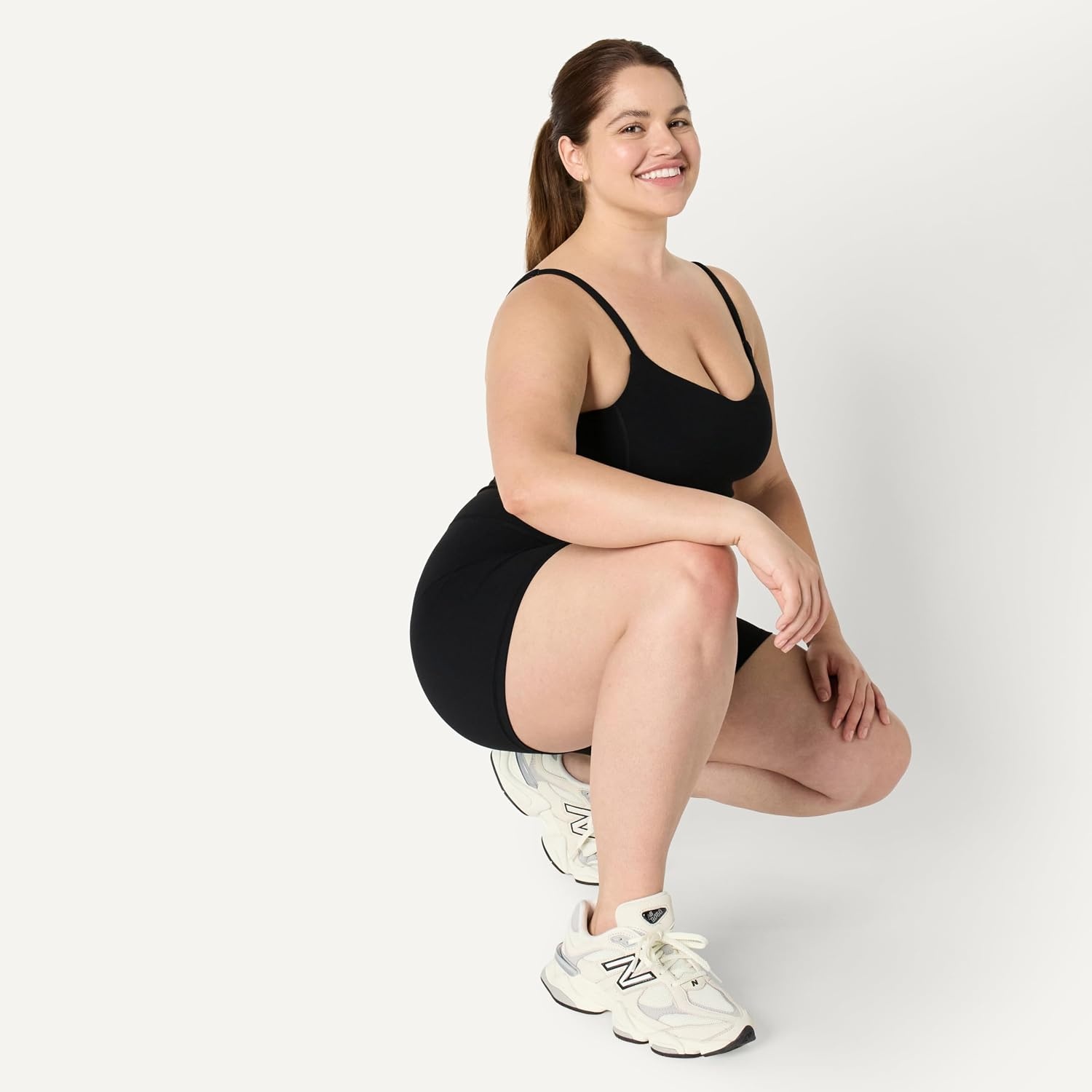 image:imageAmazon Essentials Womens Active FormFlex Buttery Soft High Waist 7 Yoga Biker ShortsBlack