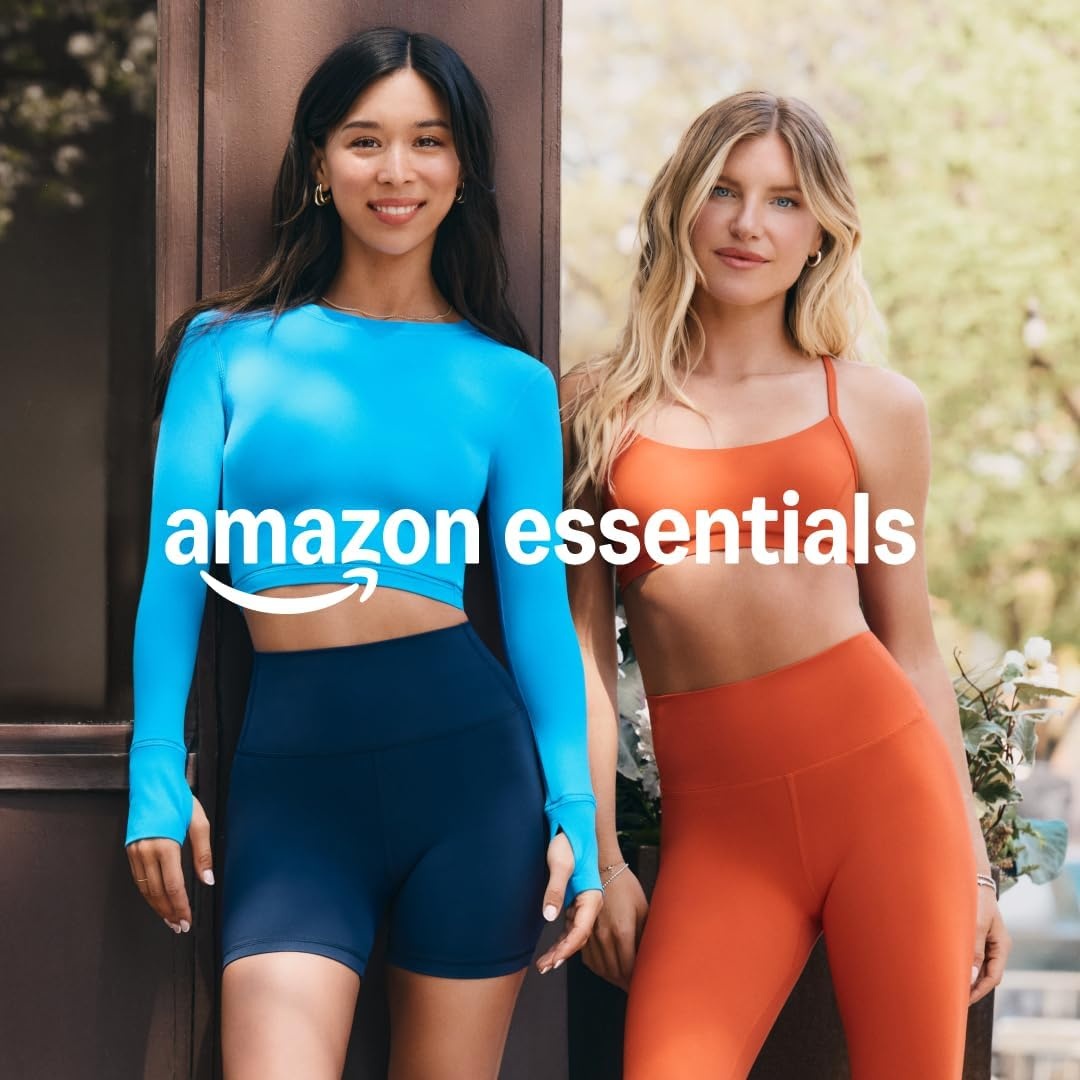 image:imageAmazon Essentials Womens Active FormFlex Buttery Soft High Waist 7 Yoga Biker ShortsDusted Pearl