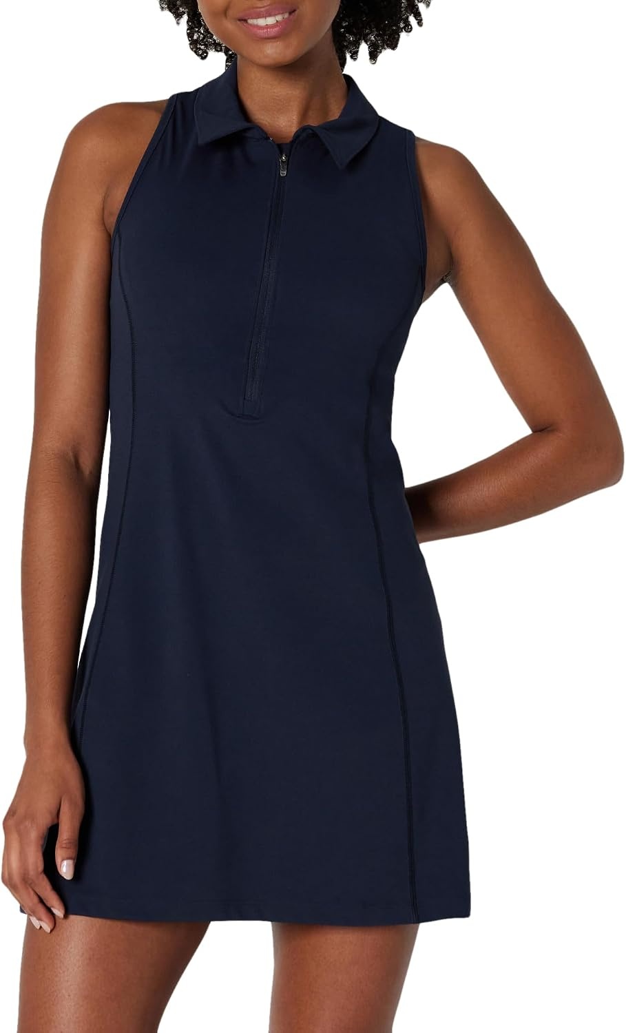 image:imageAmazon Essentials Womens Active FormFlex Buttery Soft Long Tennis DressNavy