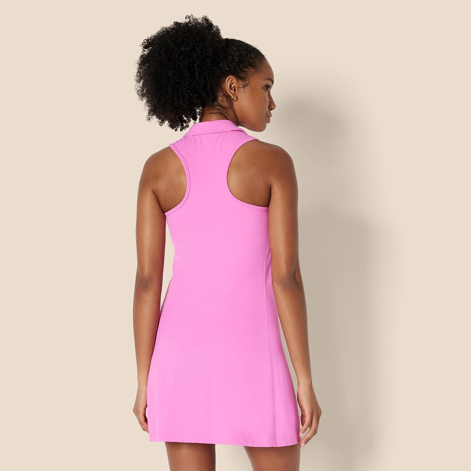 image:imageAmazon Essentials Womens Active FormFlex Buttery Soft Long Tennis DressPink