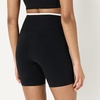 Amazon Essentials Women’s Active FormFlex Buttery Soft High Waist 7″ Yoga Biker Shorts(Black / White)