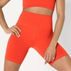 Amazon Essentials Women’s Active FormFlex Buttery Soft High Waist 7″ Yoga Biker Shorts(Bright Red)