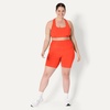 Amazon Essentials Women’s Active FormFlex Buttery Soft High Waist 7″ Yoga Biker Shorts(Bright Red)