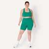 Amazon Essentials Women’s Active FormFlex Buttery Soft High Waist 7″ Yoga Biker Shorts(Emerald Green)