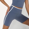 Amazon Essentials Women’s Active FormFlex Buttery Soft High Waist 7″ Yoga Biker Shorts(Grisaille / White)