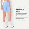 Amazon Essentials Women’s Active FormFlex Buttery Soft High Waist 7″ Yoga Biker Shorts(Light Blue/White)