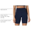 Amazon Essentials Women’s Active FormFlex Buttery Soft High Waist 7″ Yoga Biker Shorts(Navy)
