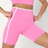 Amazon Essentials Women’s Active FormFlex Buttery Soft High Waist 7″ Yoga Biker Shorts(Pink / White)