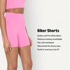Amazon Essentials Women’s Active FormFlex Buttery Soft High Waist 7″ Yoga Biker Shorts(Pink)