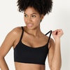 Amazon Essentials Women’s Active FormFlex Buttery Soft Light Support Sports Bra, Removable Cups, Breathable, Moisture Wicking(Black)