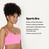 Amazon Essentials Women’s Active FormFlex Buttery Soft Light Support Sports Bra, Removable Cups, Breathable, Moisture Wicking(Flamingo Pink)