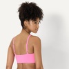 Amazon Essentials Women’s Active FormFlex Buttery Soft Light Support Sports Bra, Removable Cups, Breathable, Moisture Wicking(Flamingo Pink)