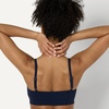 Amazon Essentials Women’s Active FormFlex Buttery Soft Light Support Sports Bra, Removable Cups, Breathable, Moisture Wicking(Navy)
