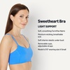 Amazon Essentials Women’s Active FormFlex Buttery Soft Light Support Sports Bra, Removable Cups, Breathable, Moisture Wicking(Ocean Blue)