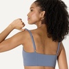 Amazon Essentials Women’s Active FormFlex Buttery Soft Light Support Sports Bra, Removable Cups, Breathable, Moisture Wicking(Slate Grey)