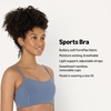 Amazon Essentials Women’s Active FormFlex Buttery Soft Light Support Sports Bra, Removable Cups, Breathable, Moisture Wicking(Slate Grey)