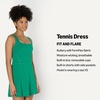 Amazon Essentials Women’s Active FormFlex Buttery Soft Long Tennis Dress(Emerald Green)