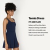 Amazon Essentials Women’s Active FormFlex Buttery Soft Long Tennis Dress(Navy)