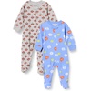 Amazon Essentials Disney | Marvel | Star Wars Unisex Babies’ Cotton Footed Sleep and Play – Discontinued Colors, Multipacks(Toy Story Play Nice)