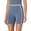 Amazon Essentials Women’s Active FormFlex Buttery Soft High Waist 7″ Yoga Biker Shorts(Grisaille / White)