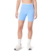 Amazon Essentials Women’s Active FormFlex Buttery Soft High Waist 7″ Yoga Biker Shorts(Light Blue/White)