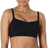 Amazon Essentials Women’s Active FormFlex Buttery Soft Light Support Sports Bra, Removable Cups, Breathable, Moisture Wicking(Black)