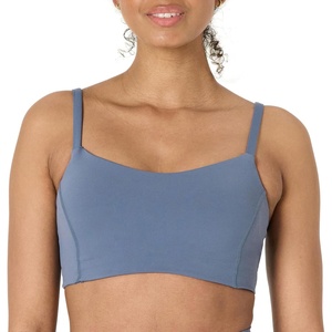 Amazon Essentials Women’s Active FormFlex Buttery Soft Light Support Sports Bra, Removable Cups, Breathable, Moisture Wicking(Slate Grey)