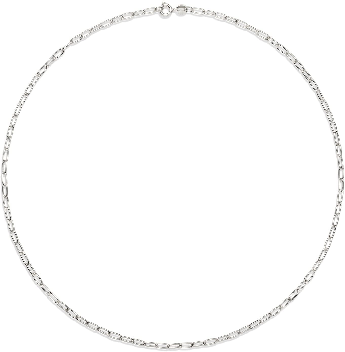 image:imageAmazon Essentials 14K Gold Plated Paperclip Chain NecklaceSilver