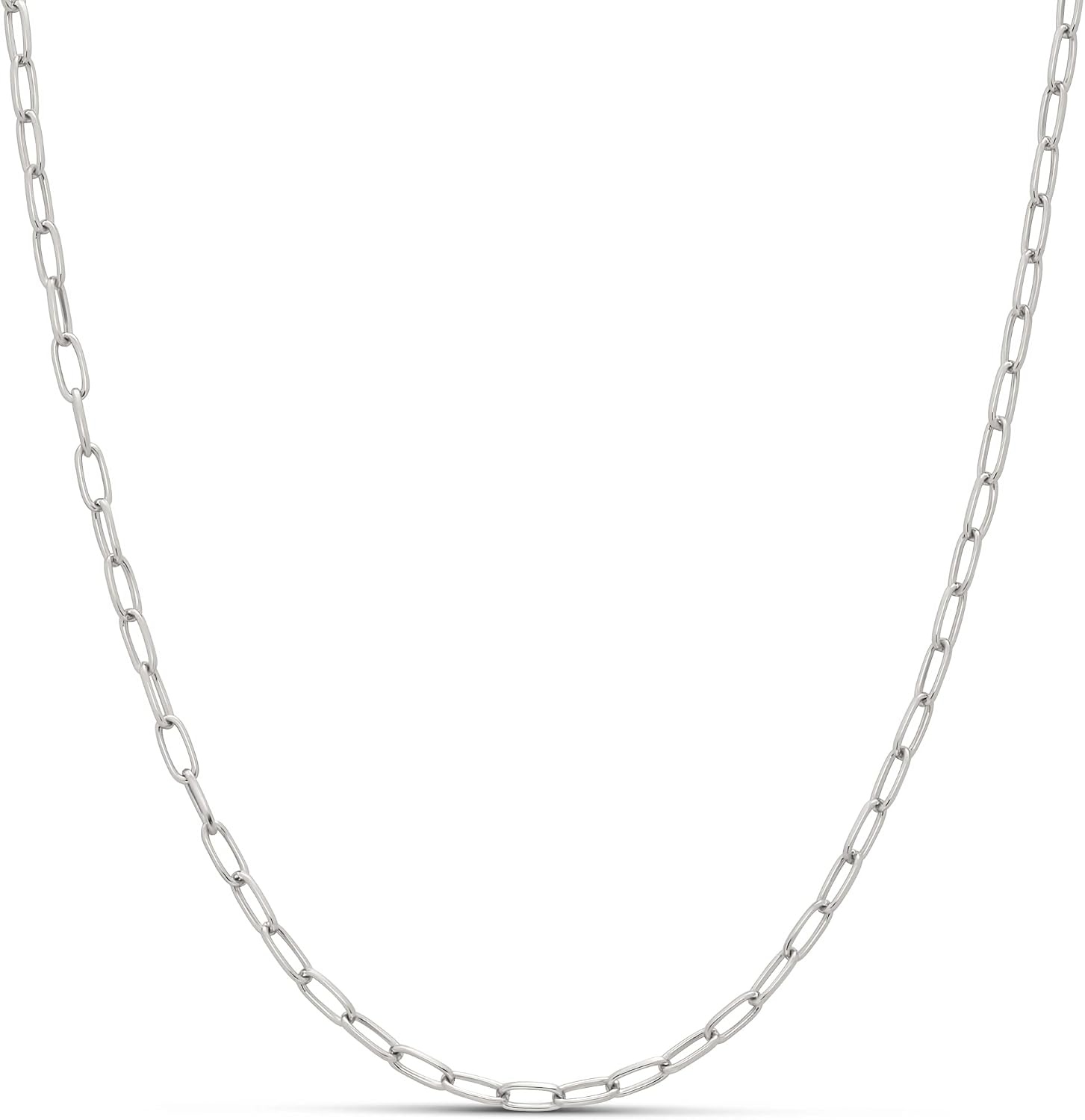 image:imageAmazon Essentials 14K Gold Plated Paperclip Chain NecklaceSilver