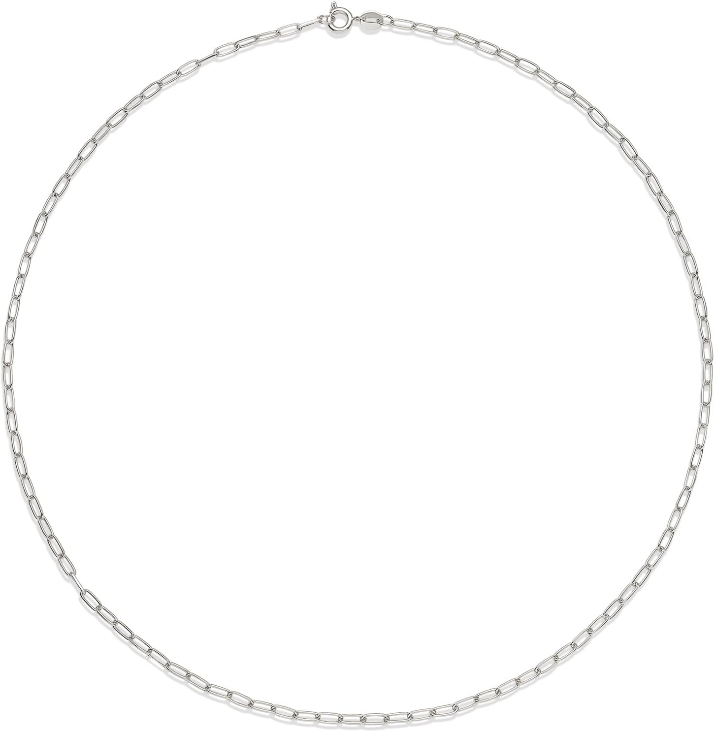 image:imageAmazon Essentials 14K Gold Plated Paperclip Chain NecklaceSilver