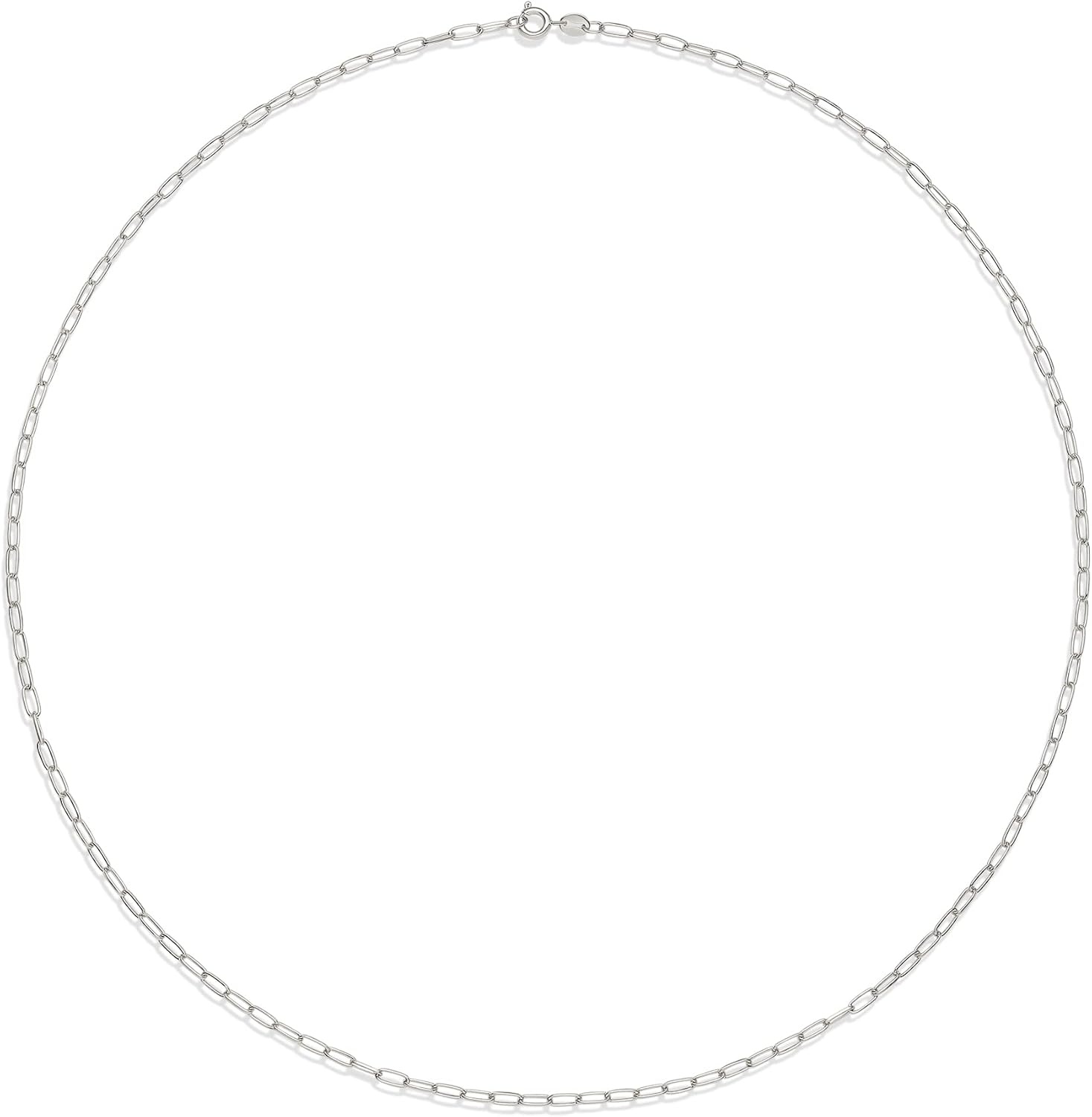 image:imageAmazon Essentials 14K Gold Plated Paperclip Chain NecklaceSilver
