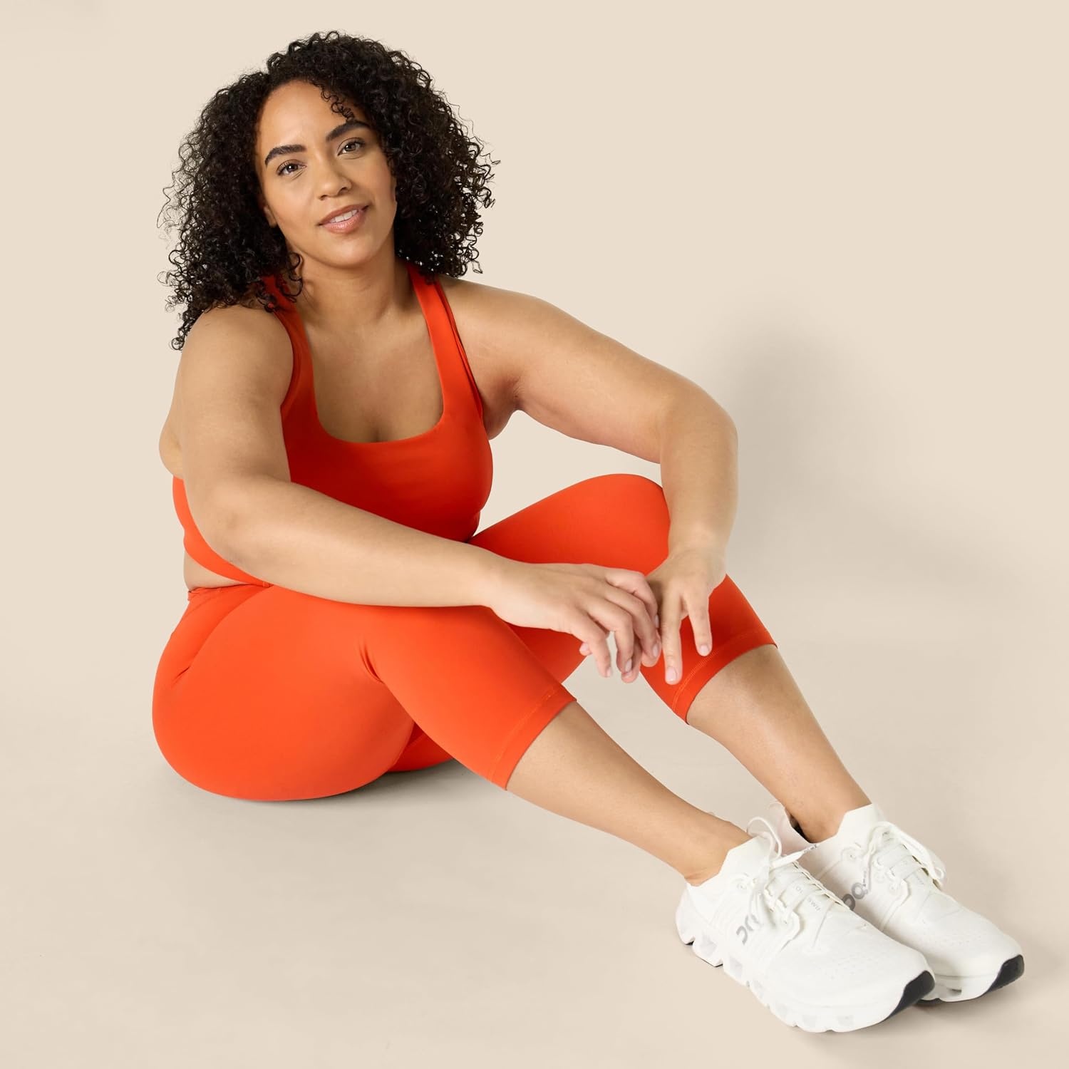 image:imageAmazon Essentials Womens Active FormFlex Buttery Soft High Waist Capri Yoga Workout LeggingsBright Red