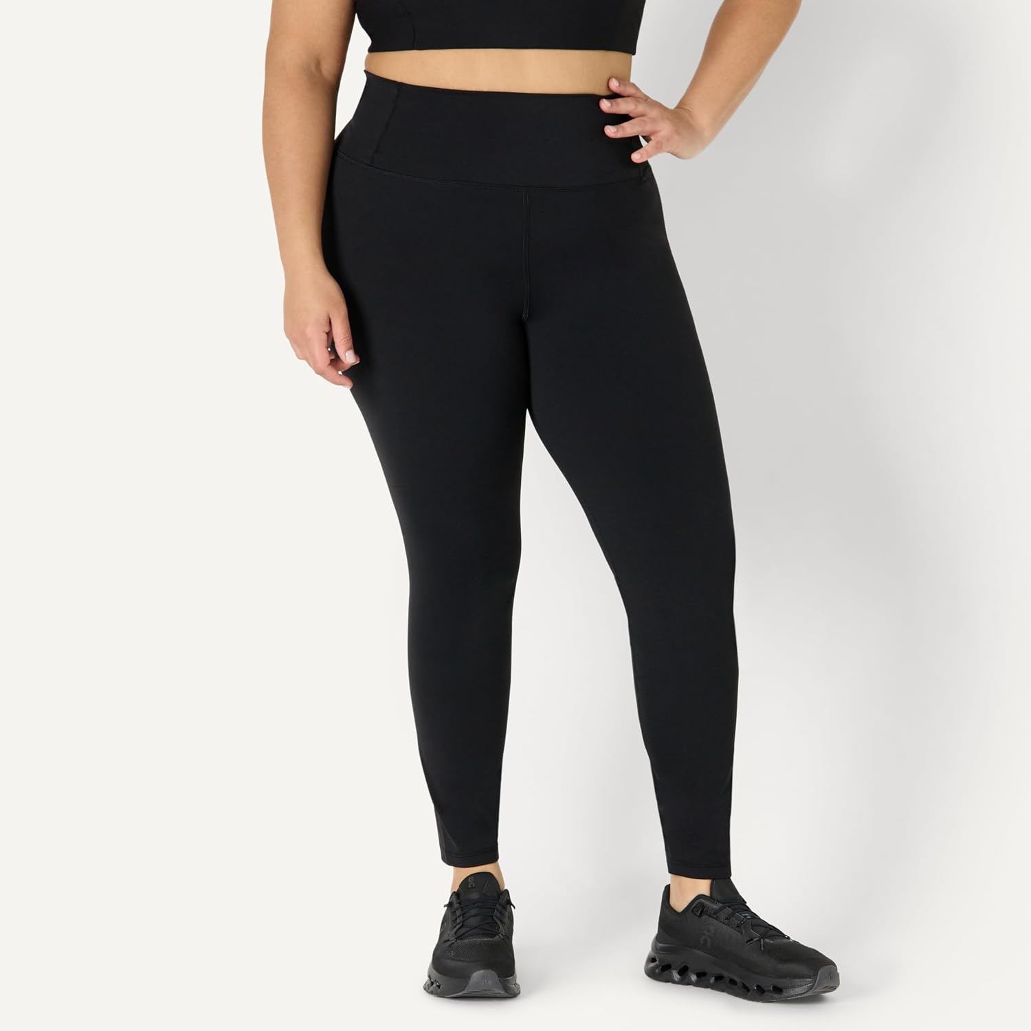 image:imageAmazon Essentials Womens Active FormFlex Buttery Soft High Waist Yoga Workout LeggingsBlack