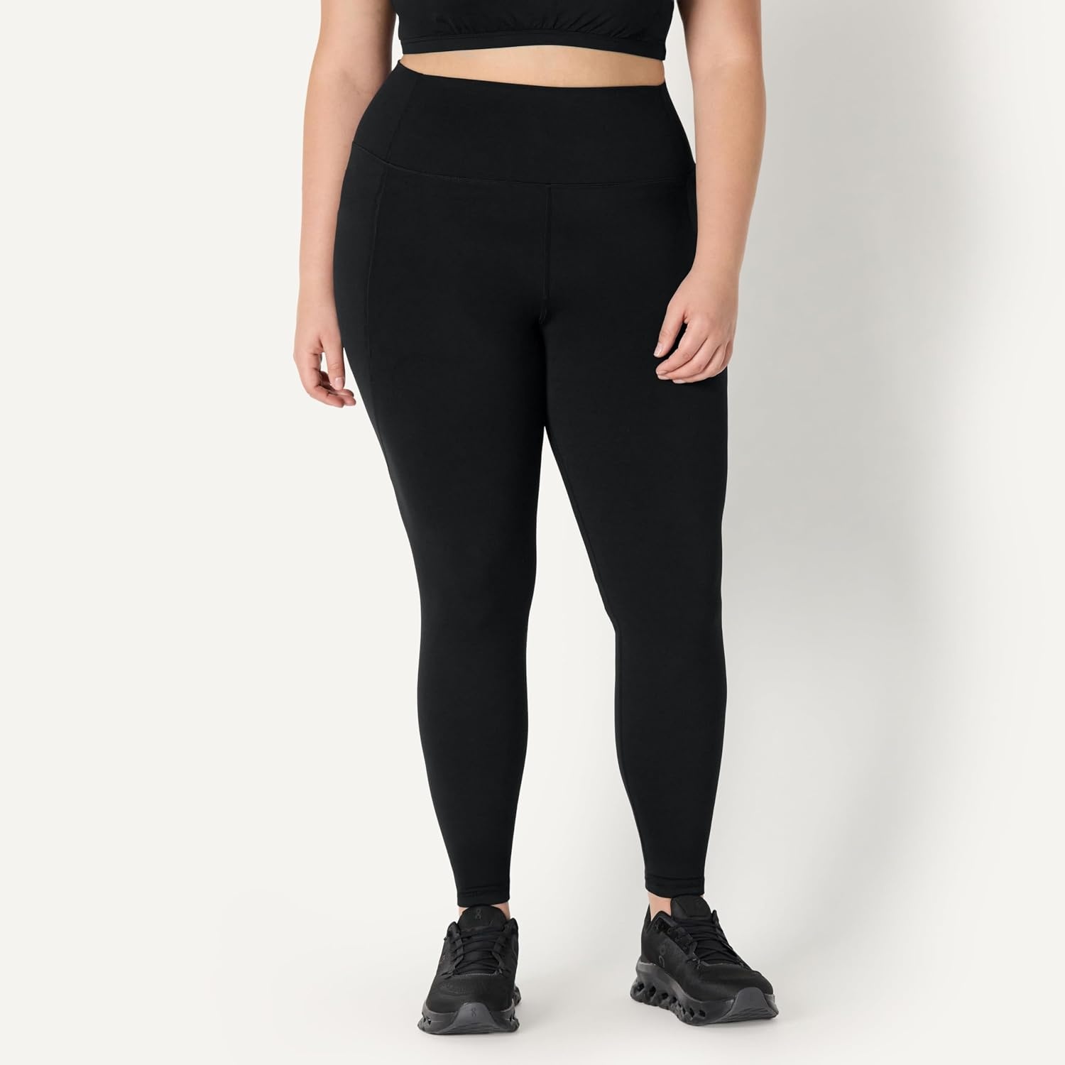 image:imageAmazon Essentials Womens Active FormFlex Buttery Soft High Waist Yoga Workout LeggingsBlack