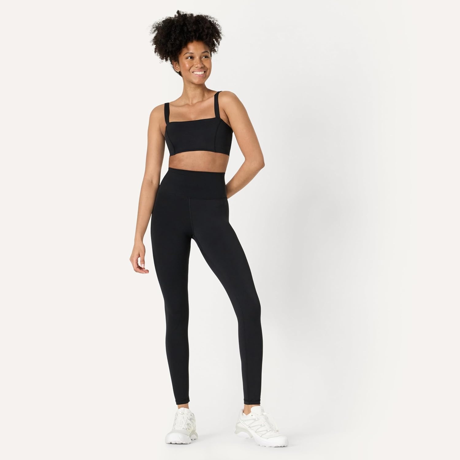 image:imageAmazon Essentials Womens Active FormFlex Buttery Soft High Waist Yoga Workout LeggingsBlack