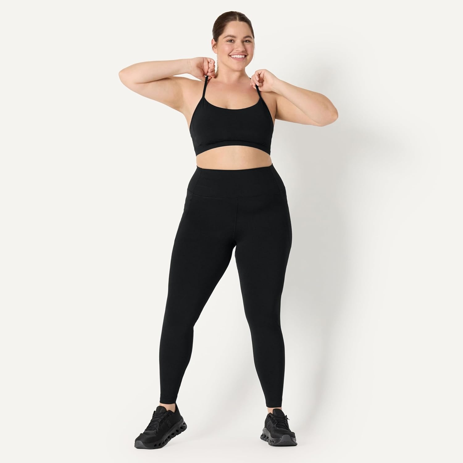 image:imageAmazon Essentials Womens Active FormFlex Buttery Soft High Waist Yoga Workout LeggingsBlack