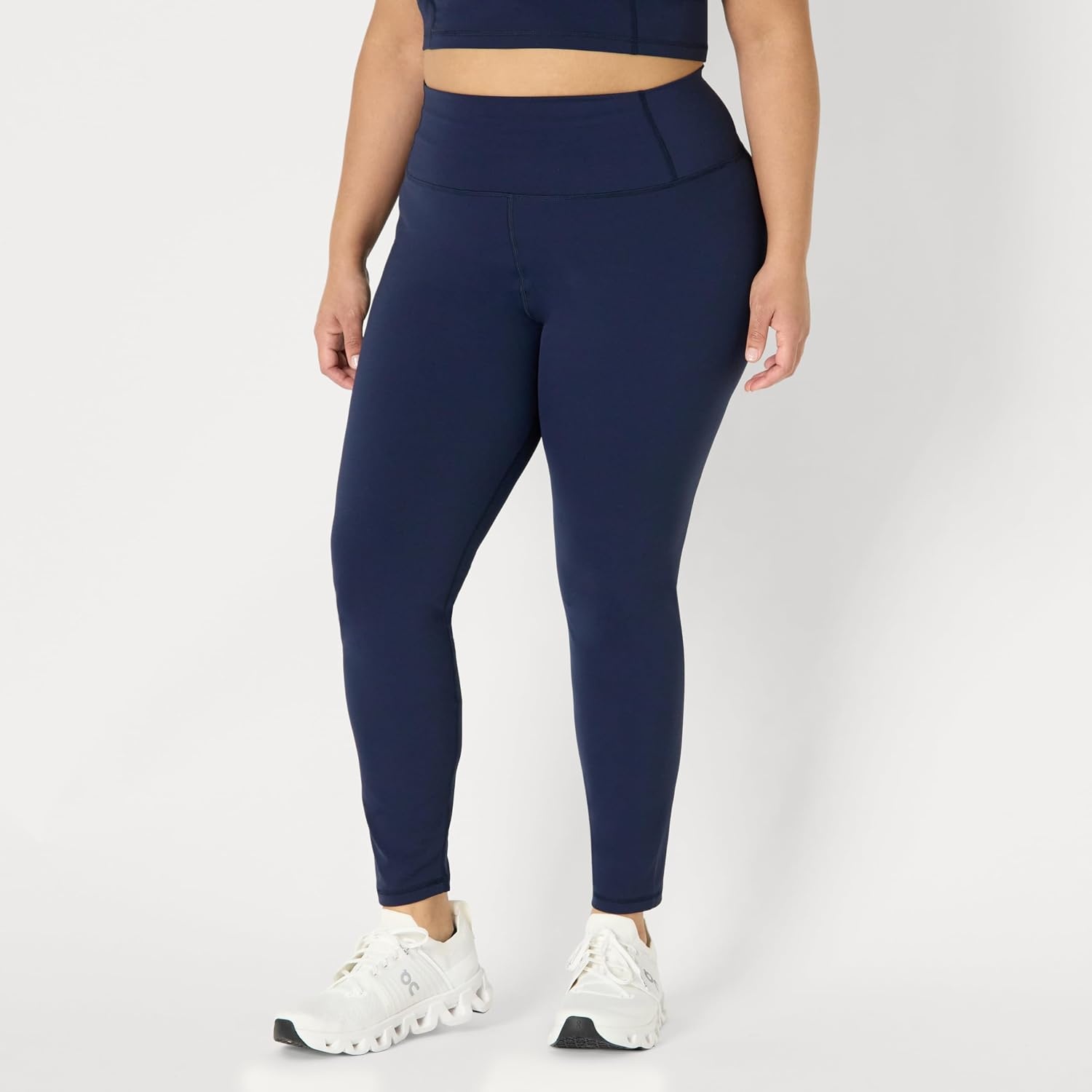 image:imageAmazon Essentials Womens Active FormFlex Buttery Soft High Waist Yoga Workout LeggingsNavy