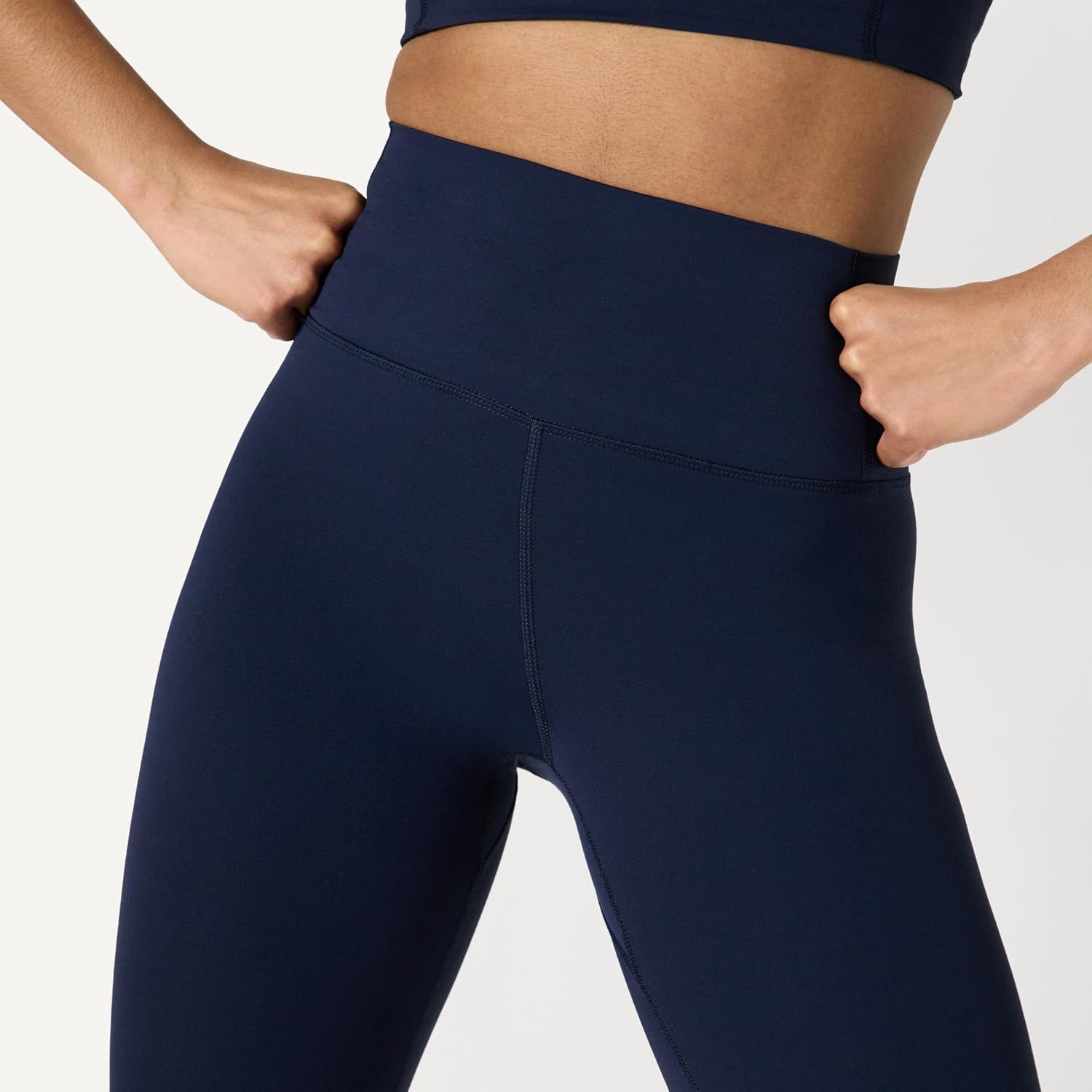 image:imageAmazon Essentials Womens Active FormFlex Buttery Soft High Waist Yoga Workout LeggingsNavy