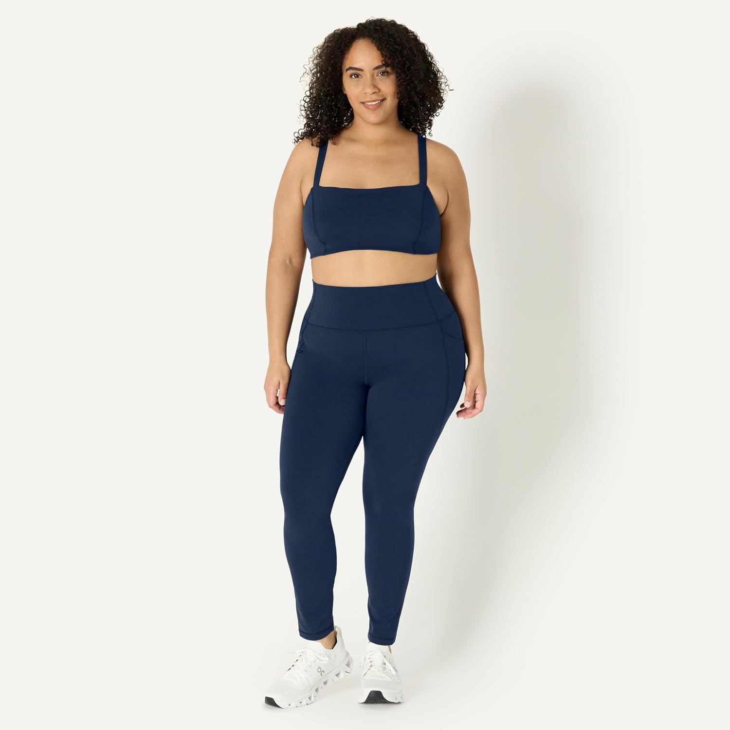 image:imageAmazon Essentials Womens Active FormFlex Buttery Soft High Waist Yoga Workout LeggingsNavy