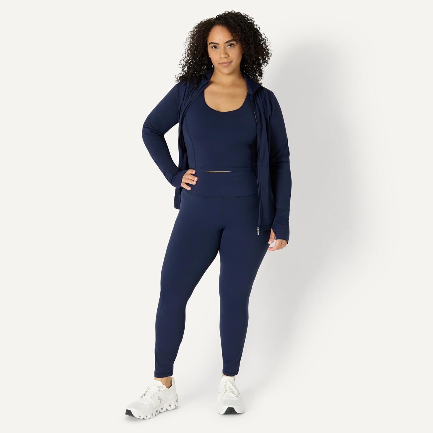 image:imageAmazon Essentials Womens Active FormFlex Buttery Soft High Waist Yoga Workout LeggingsNavy