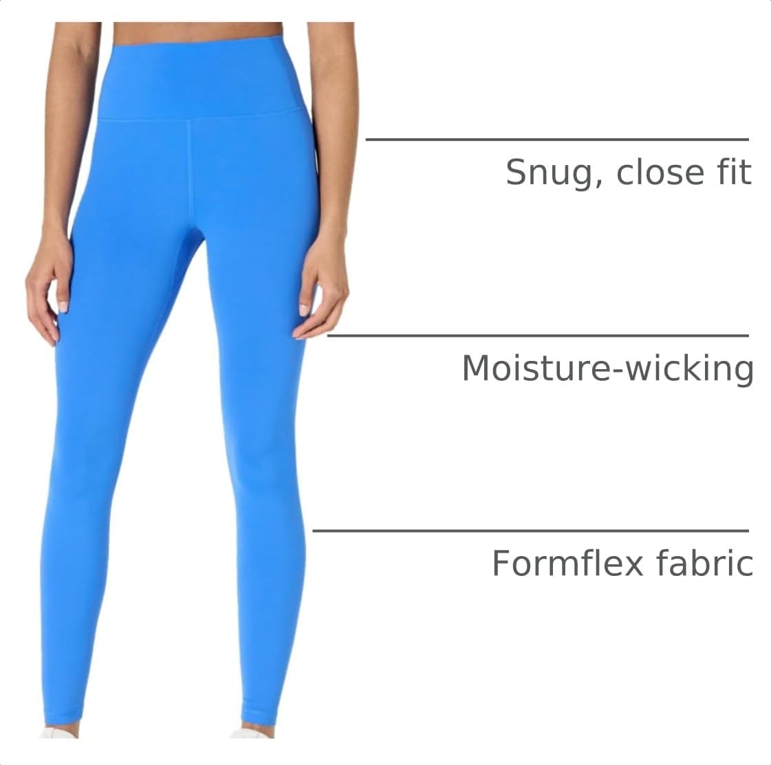 image:imageAmazon Essentials Womens Active FormFlex Buttery Soft High Waist Yoga Workout LeggingsOcean Blue