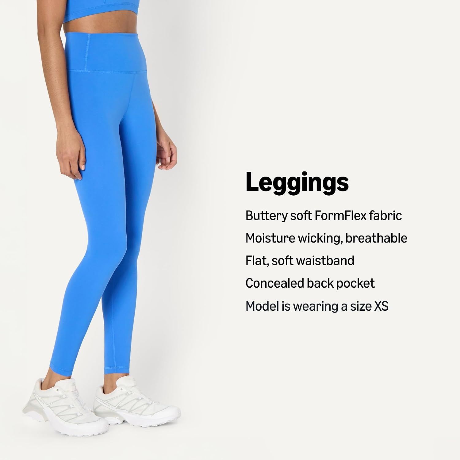 image:imageAmazon Essentials Womens Active FormFlex Buttery Soft High Waist Yoga Workout LeggingsOcean Blue