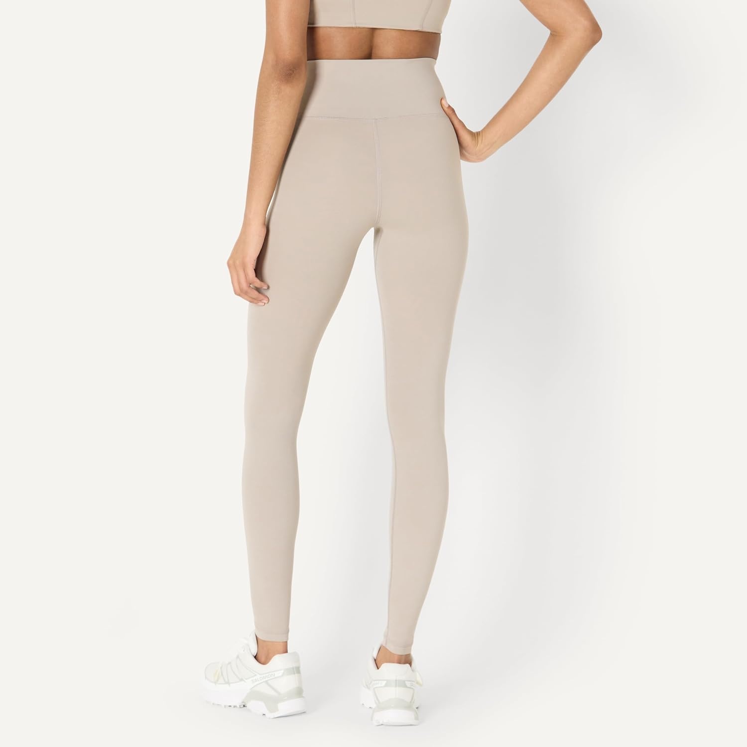 image:imageAmazon Essentials Womens Active FormFlex Buttery Soft High Waist Yoga Workout LeggingsTaupe