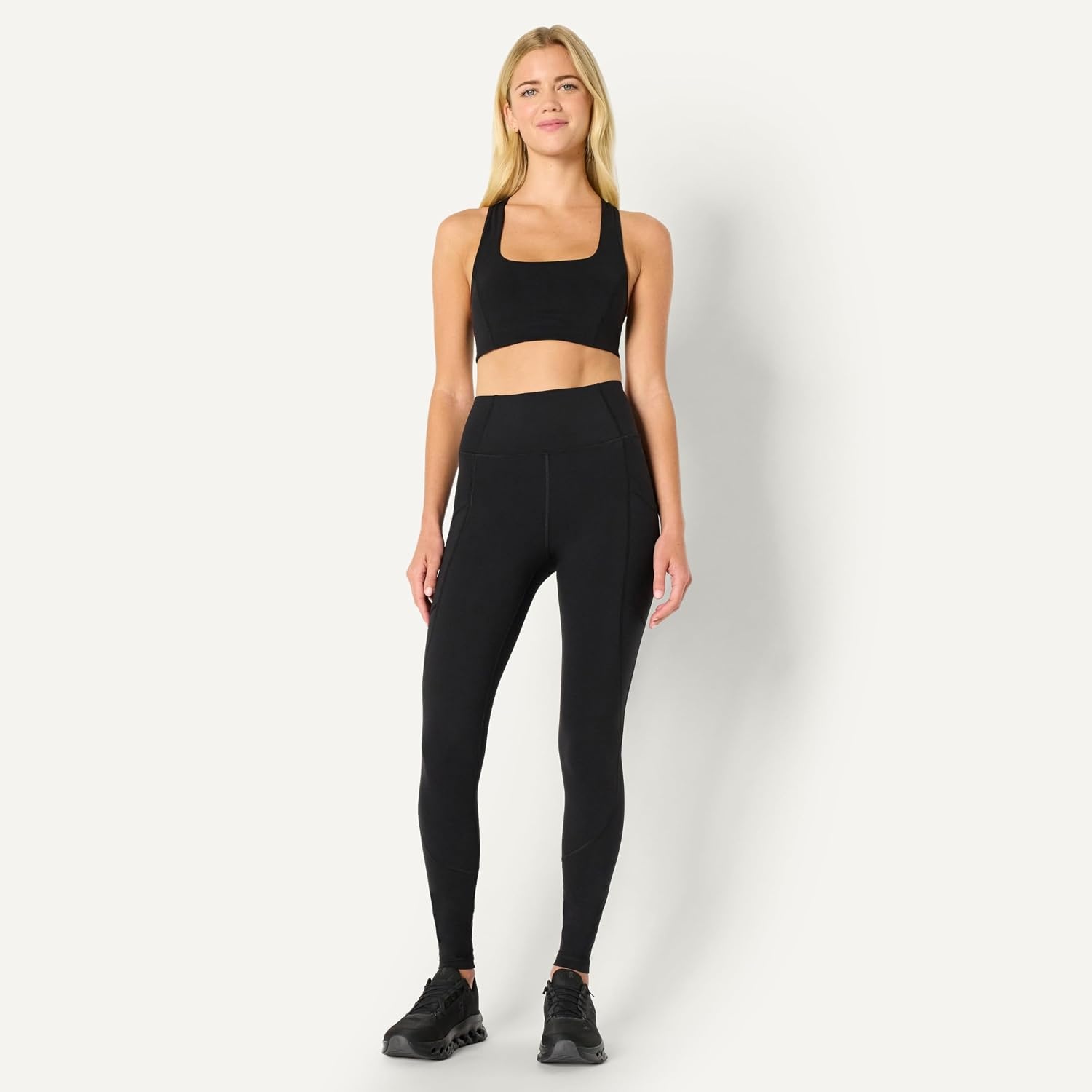 image:imageAmazon Essentials Womens Active Total Train Gym Workout LeggingsBlack