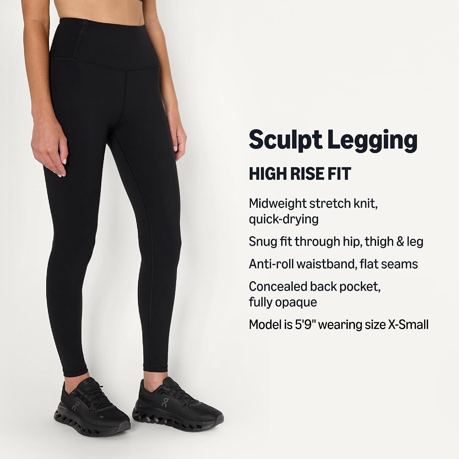 image:imageAmazon Essentials Womens Active Total Train Gym Workout LeggingsBlack