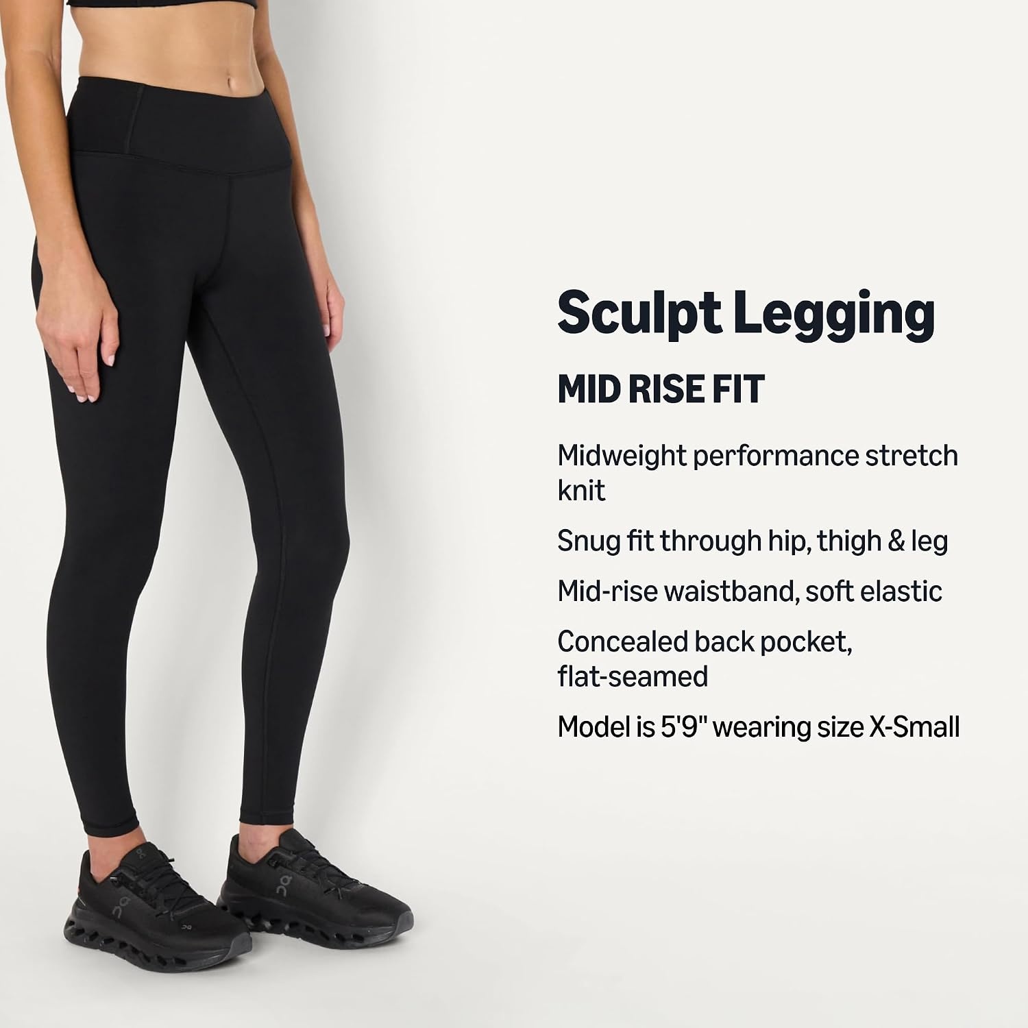 image:imageAmazon Essentials Womens Active Total Train Gym Workout LeggingsBlack